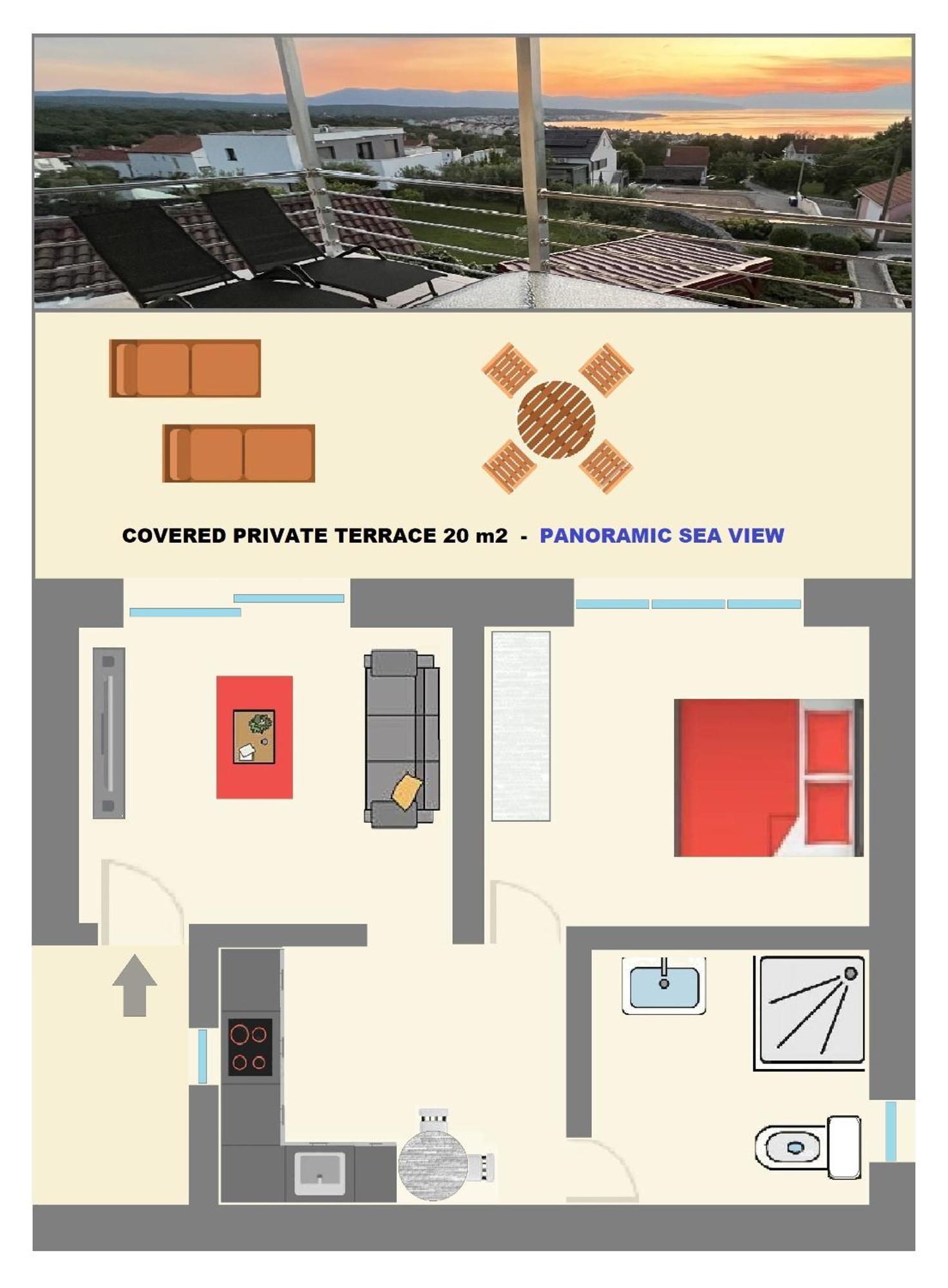 Apartments Kremenici Малинска Экстерьер фото